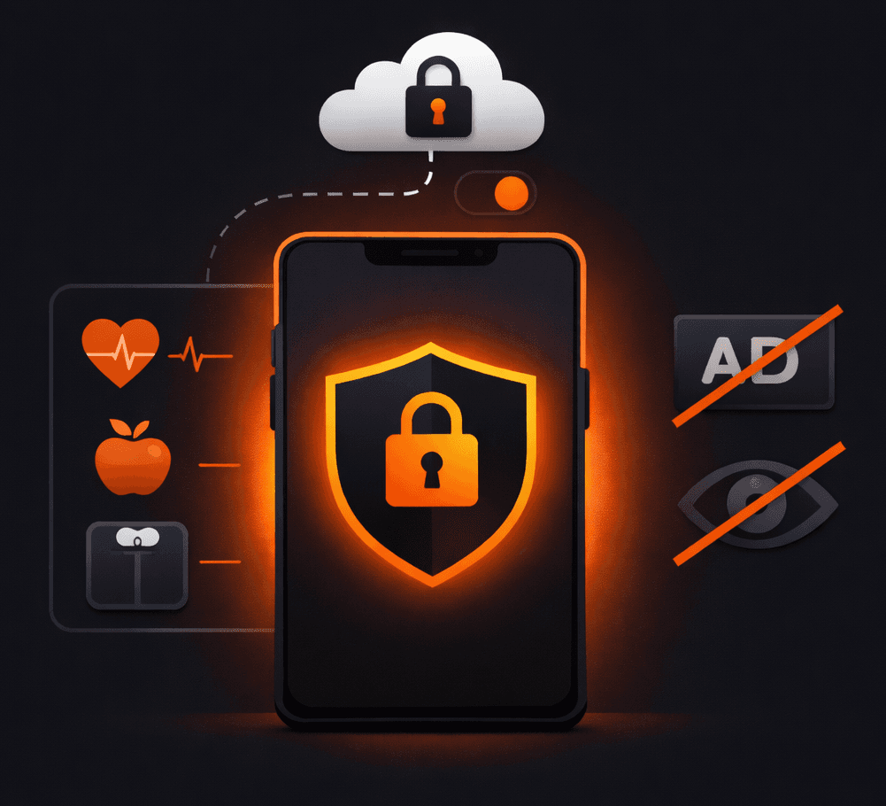 Privacy-first design keeping data on your device